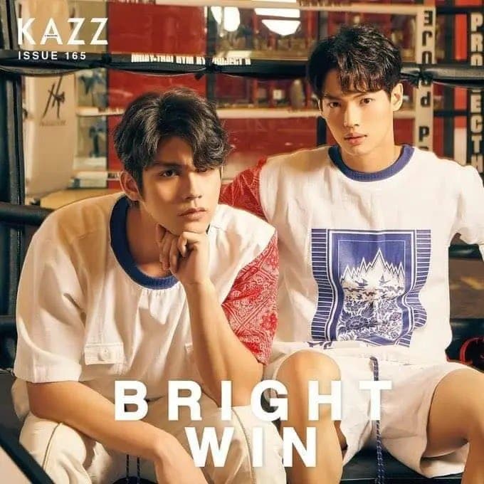 Bright and Win on the Cover of Praew, Kazz, and Posh Magazines