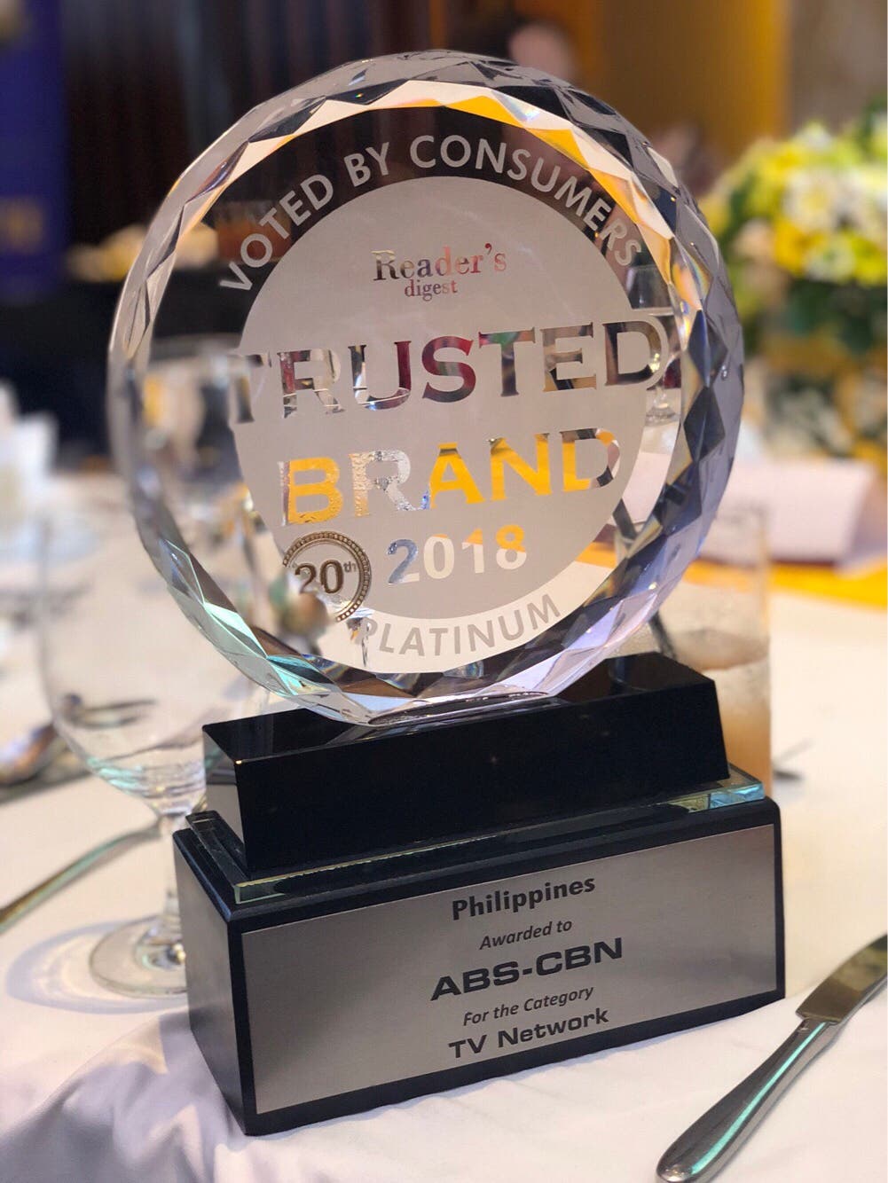 Abs Cbn Wins Readers Digest Trusted Brand Platinum Award For 3rd Year