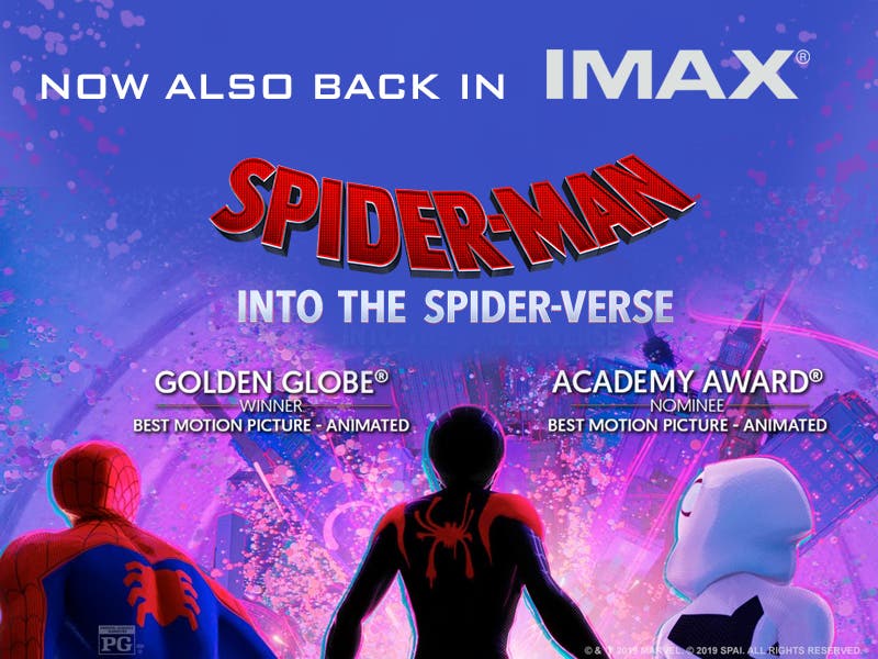 ‘SpiderMan Into the SpiderVerse’ Swings Back to IMAX Cinemas