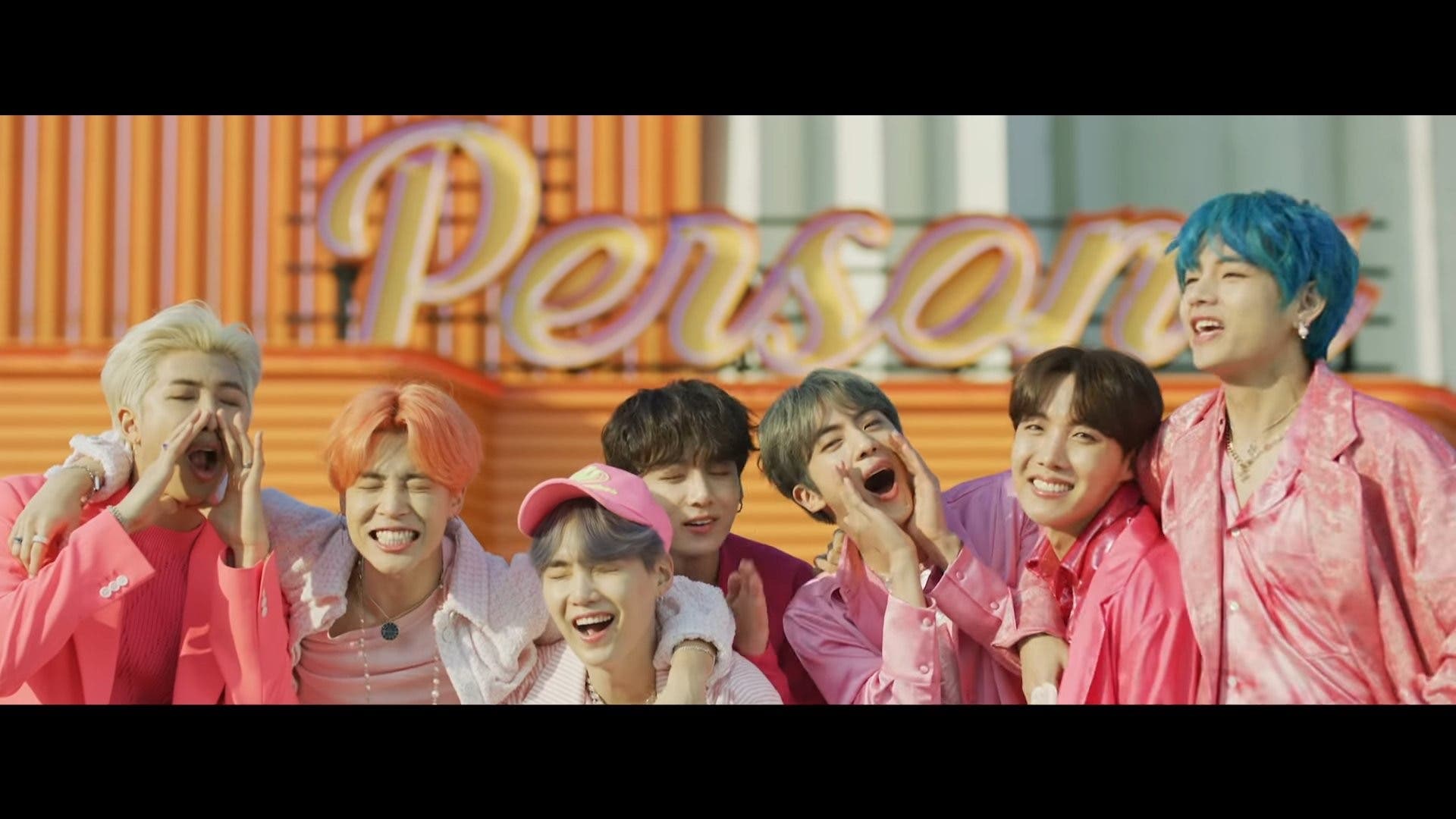 BTS' J-Hope's Blue Hair in "Boy With Luv" Music Video - wide 10