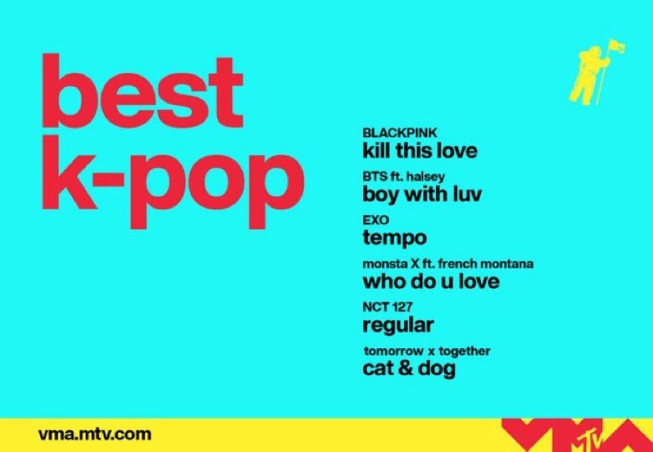 MTV Video Music Awards Adds Best K-Pop Category ⋆ Starmometer