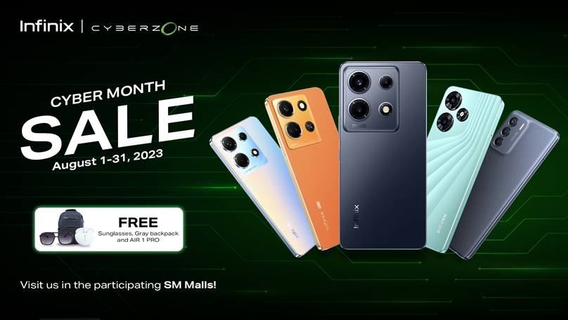 Awesome Infinix Deals this Cyber Month Sale from August
1-31!