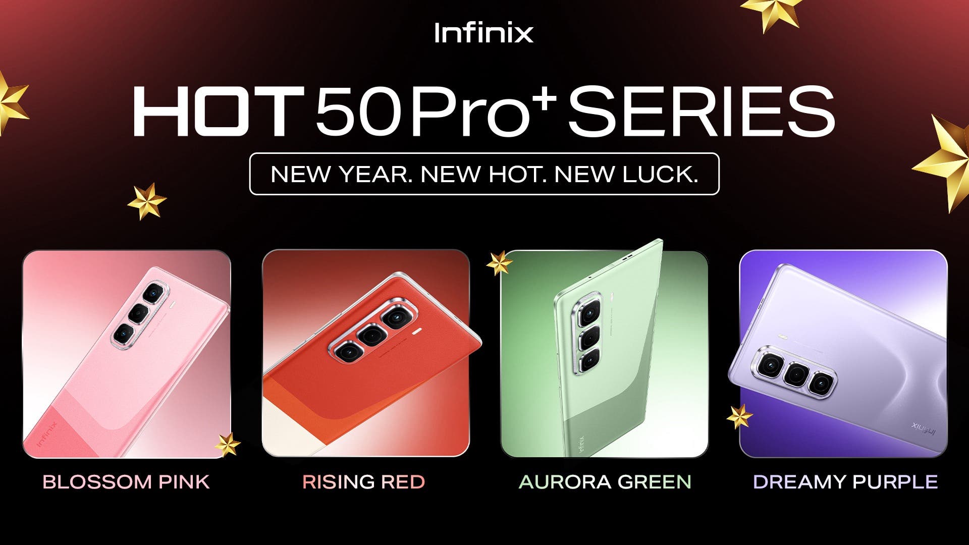 Slimmest Gaming Phone Infinix HOT 50 Pro+ SERIES Unveils 4 New Colors, Including Blossom Pink