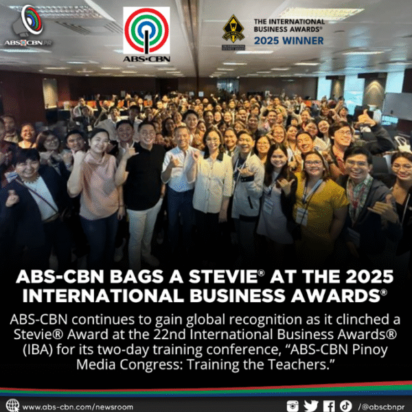 ABS-CBN Bags a Stevie® at The 2025 International Business Awards®