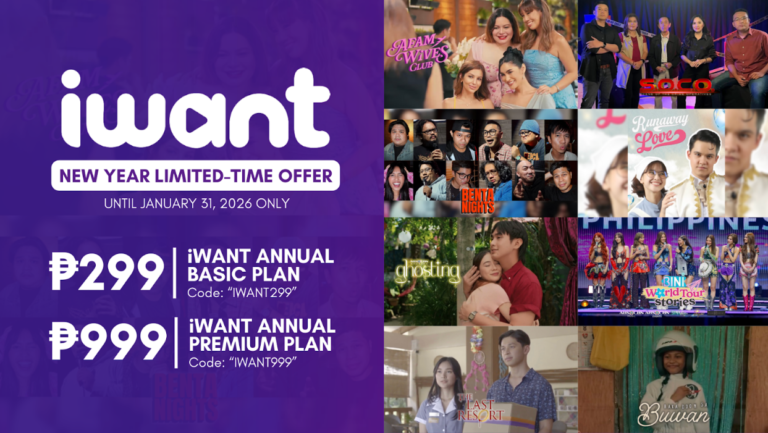 iWant Opens 2026 with Slashed Prices on Annual Plans, Offers Year-Long Access for as Low as P299