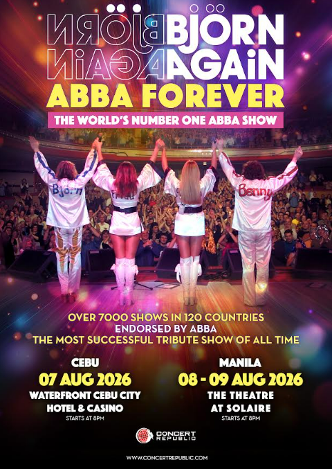 ‘BJÖRN AGAIN – THE ABBA FOREVER TOUR’ is Coming to Cebu & Manila this August