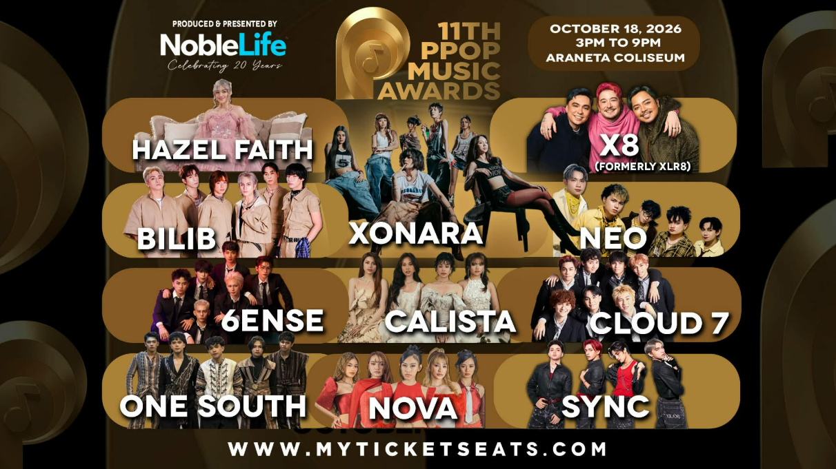 Presenting our 11 Artists at the 11th PPOP Music Awards.
